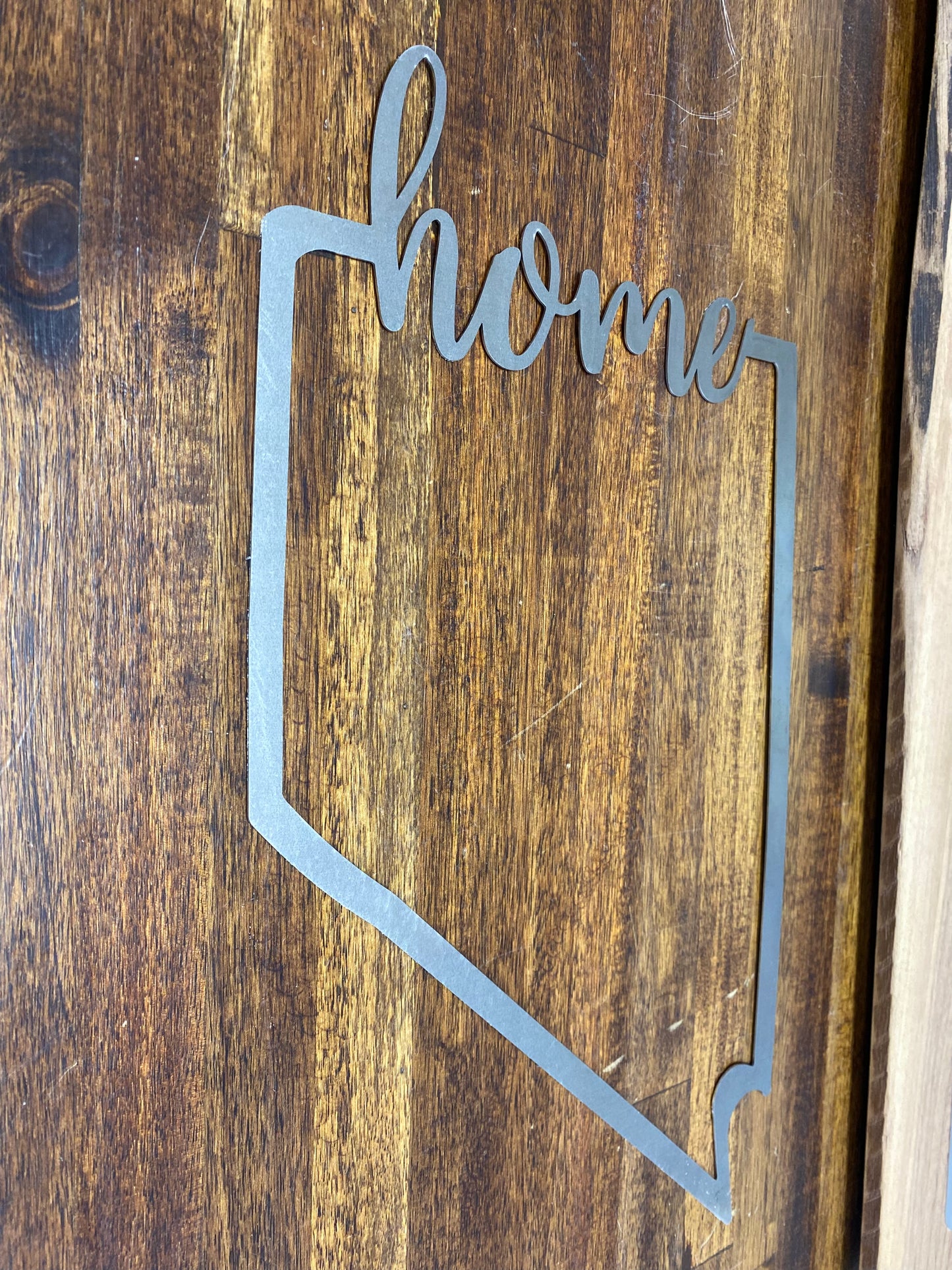 Custom Metal Aluminum Text or State Shape Sign