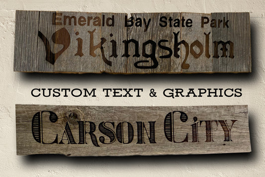 Custom Barnwood Sign