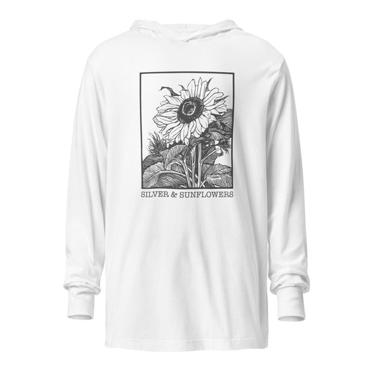 Silver & Sunflowers Hooded Tee