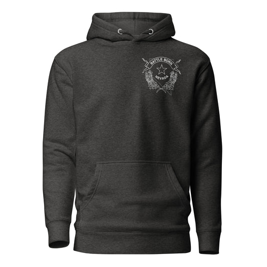 Corner Emblem Battle Born - Dark Heather Grey